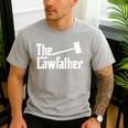 The Lawfather Father's Day Firm Lawyer Daddy Attorney Dad Men's Casual T-Shirt Sport Grey