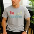 Lawn Mowing Lawnfather Dad Lawn Mower Gardening Men's Casual T-Shirt Sport Grey