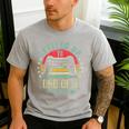 I Leveled Up To Dad Of 3 2026 Promoted To Dad Of Three Kids Men's Casual T-Shirt Sport Grey I Leveled Up To Dad Of 3 2026 Promoted To Dad Of Three Kids Men's Casual T-Shirt Sport Grey