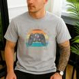 I Leveled Up To First Time Daddy Soon To Be Dad Men's Casual T-Shirt Sport Grey