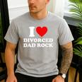 I Love Divorced Dad Rock Joke Men's Casual T-Shirt Sport Grey I Love Divorced Dad Rock Joke Men's Casual T-Shirt Sport Grey