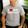 I Love My Gay Dad I Heart My Gay Dad Men's Casual T-Shirt Sport Grey
