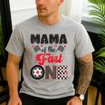 Mama Of The Fast One Car Racing Dad 1St Birthday Boy Men's Casual T-Shirt Sport Grey