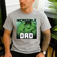 Marvel Comics Avengers Father's Day Hulk Incredible Dad Men's Casual T-Shirt Sport Grey