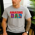 Marvel Spider-Man Amazing Dad Birthday Father’s Day Men's Casual T-Shirt Sport Grey