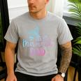 Mermaid Dad Merman Daddy Dad Family Matching Birthday Men's Casual T-Shirt Sport Grey