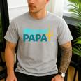 Mermaid Dad Mermaid Papa Grandpa Security Party Small Men's Casual T-Shirt Sport Grey