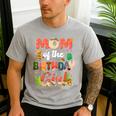 Mom And Dad Birthday Girl Matching Family Party Decorations Men's Casual T-Shirt Sport Grey