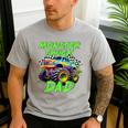 Monster Truck Dad Family Matching Birthday Party Fathers Day Men's Casual T-Shirt Sport Grey