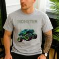 Monster Truck Dad Family Matching Monster Truck Lovers Men's Casual T-Shirt Sport Grey Monster Truck Dad Family Matching Monster Truck Lovers Men's Casual T-Shirt Sport Grey