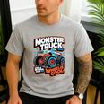Monster Truck Dad Wheelie Cool Like Normal Dad Men's Casual T-Shirt Sport Grey