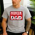 Ninja Dad Matching Family Ninja Warrior Men's Casual T-Shirt Sport Grey Ninja Dad Matching Family Ninja Warrior Men's Casual T-Shirt Sport Grey