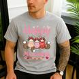 Norwegian Forest Cat Happy Meowentines Valentine Dad Mom Men's Casual T-Shirt Sport Grey