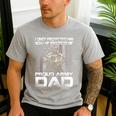 I Once Protected Him Now He Protects Me Proud Army Dad Men's Casual T-Shirt Sport Grey