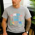 OneDer The Sea Dada 1st Birthday Dad Matching Men's Casual T-Shirt Sport Grey