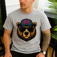 Papa Bear Father's Day Great Dad Joke Men's Casual T-Shirt Sport Grey Papa Bear Father's Day Great Dad Joke Men's Casual T-Shirt Sport Grey