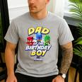 PJ Masks Group Shot Dad Of The Birthday Boy Logo Men's Casual T-Shirt Sport Grey