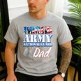Proud Army National Guard Dad Fathers Day Shirt Men Men's Casual T-Shirt Sport Grey
