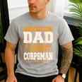 Proud Dad Of Awesome Corpsman Father's Day Men's Casual T-Shirt Sport Grey
