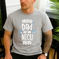 Proud Dad Of An NICU Grad NICU Graduate Father Parents Men's Casual T-Shirt Sport Grey