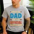 Proud Dad Of An Official Teenager 13th Birthday Family Men's Casual T-Shirt Sport Grey
