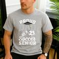 Proud Dad Of a Soccer Senior Class Of 2026 Graduation Men's Casual T-Shirt Sport Grey