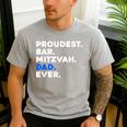 PROUDEST BAR MITZVAH DAD EVER Jewish BOY Celebration Men's Casual T-Shirt Sport Grey PROUDEST BAR MITZVAH DAD EVER Jewish BOY Celebration Men's Casual T-Shirt Sport Grey