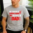 Red Cheer Dad Family Father Cheerleader Squad Men's Casual T-Shirt Sport Grey