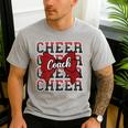 Red Sport Loud Proud Cheer Coach Dad Father's Day Men's Casual T-Shirt Sport Grey