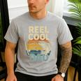 Reel Cool Dad Fathers Day Fishing Outdoors Men's Casual T-Shirt Sport Grey Reel Cool Dad Fathers Day Fishing Outdoors Men's Casual T-Shirt Sport Grey