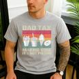 Retro Dad Tax Making Sure It's Not Poison Father's Day Men's Casual T-Shirt Sport Grey