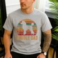 Retro Poodle Dad Dog Owner Pet Poodle Father Men's Casual T-Shirt Sport Grey Retro Poodle Dad Dog Owner Pet Poodle Father Men's Casual T-Shirt Sport Grey