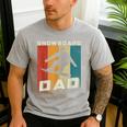 Retro Snowboard Dad Snowboarding Father Snowboarder Dad Men's Casual T-Shirt Sport Grey