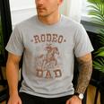 Rodeo Dad Western Cowboy Daddy Family Matching Father's Day Men's Casual T-Shirt Sport Grey Rodeo Dad Western Cowboy Daddy Family Matching Father's Day Men's Casual T-Shirt Sport Grey