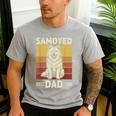 Samoyed Dad Men's Casual T-Shirt Sport Grey