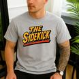 Sidekick Easy Halloween Matching Superhero Costume Dad Mom Men's Casual T-Shirt Sport Grey