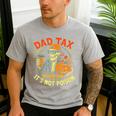 Skeleton Papa Halloween Dad Tax Making Sure Not Poison Men's Casual T-Shirt Sport Grey