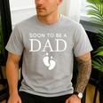 Soon To Be A Dad Unique Father For Would Be Daddy Men's Casual T-Shirt Sport Grey