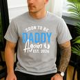 Soon To Be Daddy Again Est 2026 Dad Baby Announcement Men's Casual T-Shirt Sport Grey