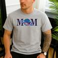 Space Mom Family Matching Dad Space Birthday Theme Party Men's Casual T-Shirt Sport Grey