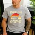 Squirrel Dad Pet Squirrel Owner Squirrel Lover Nuts Men's Casual T-Shirt Sport Grey