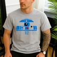 Star Wars Father's Day R2-D2 Dad's R 2 Cool Pun Men's Casual T-Shirt Sport Grey