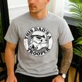 Star Wars Father's Day Stormtrooper This Dad Is A Trooper Circle Men's Casual T-Shirt Sport Grey