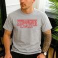Stranger Dad Father's Day Or Birthday Themed Men's Casual T-Shirt Sport Grey