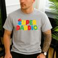 Super Gamer Dad Unleashed Celebrating Fatherly Powers Men's Casual T-Shirt Sport Grey Super Gamer Dad Unleashed Celebrating Fatherly Powers Men's Casual T-Shirt Sport Grey