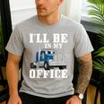 Truck Driver Art For Men Dad Women Trucking CDL Trucker Men's Casual T-Shirt Sport Grey