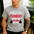 Tuxedo Cat Owner Tuxedo Cat Dad Tuxedo Cat Mom Men's Casual T-Shirt Sport Grey