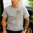 Twin Dad Camo USA Flag Twin Dad The Man The Myth The Legend Men's Casual T-Shirt Sport Grey