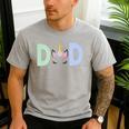 Unicorn Dad First Birthday Girl Family Matching Mama Party Men's Casual T-Shirt Sport Grey
