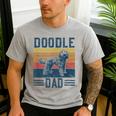Vintage Doodle Dad Aussie Doodle & Goldendoodle Men's Casual T-Shirt Sport Grey